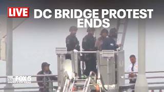 Protester comes down from Frederick Douglass Memorial Bridge after nearly a week | FOX 5 DC