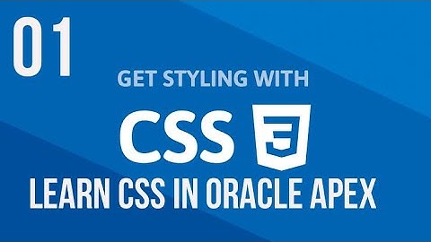 01- css in oracle apex by css file