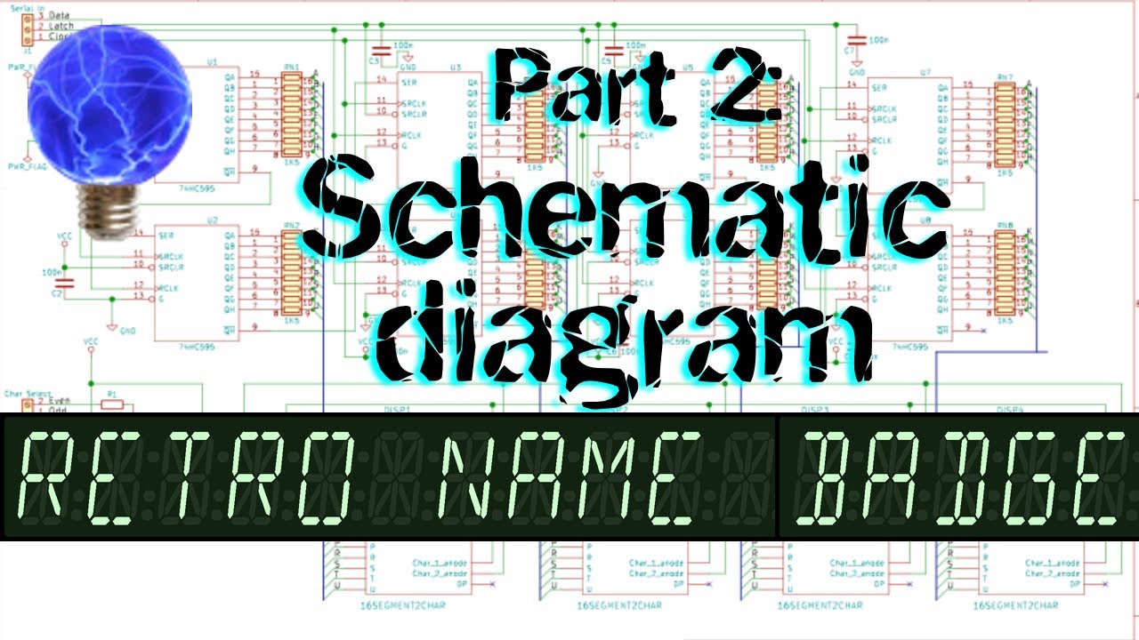 Retro Badge part 2: Schematic