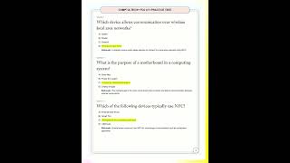 COMPTIA TECH+ FC0 U71 PRACTICE TEST NEW UPDATE Review Questions & Answers Grade A