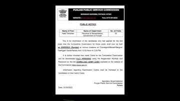 PPSC Naib Tehsildar 78 Posts Exam Date Out 2022 Watch Video! Official Notification#ppsc#ppscjobs