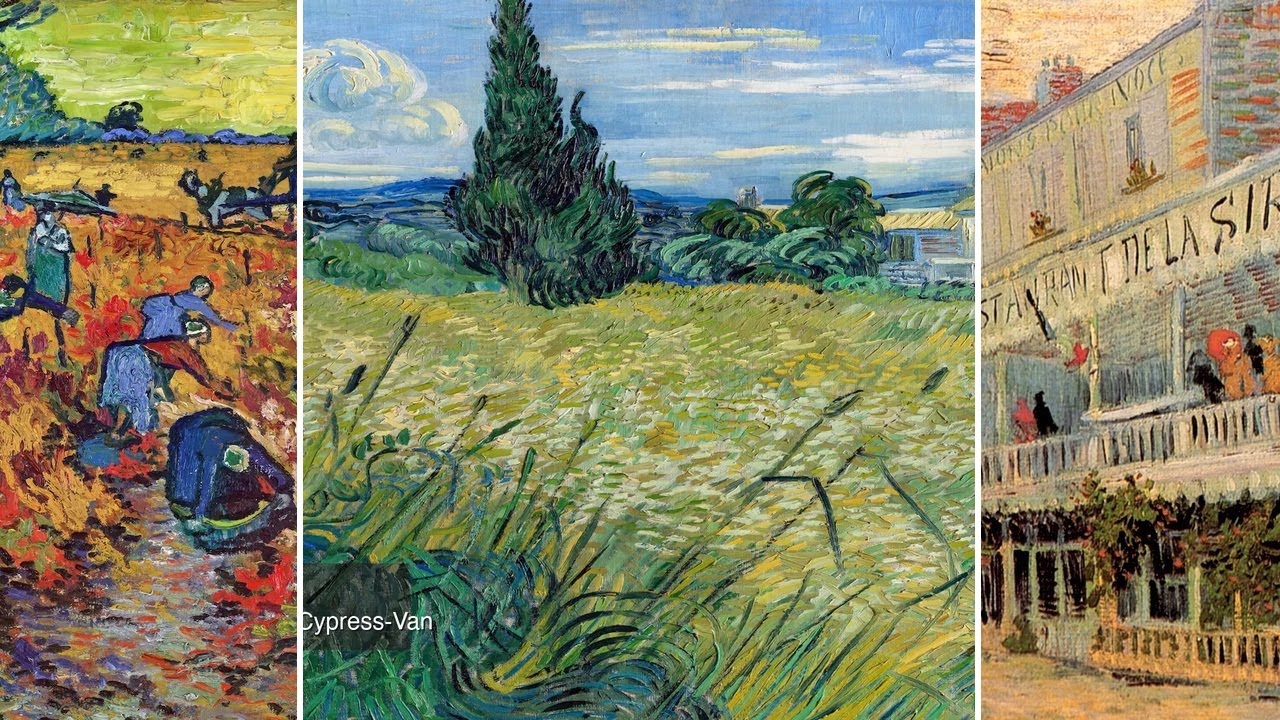 Vincent van Gogh Art TV — Silent Art Gallery · June 2 Morning | Green Wheat Field wit… & others