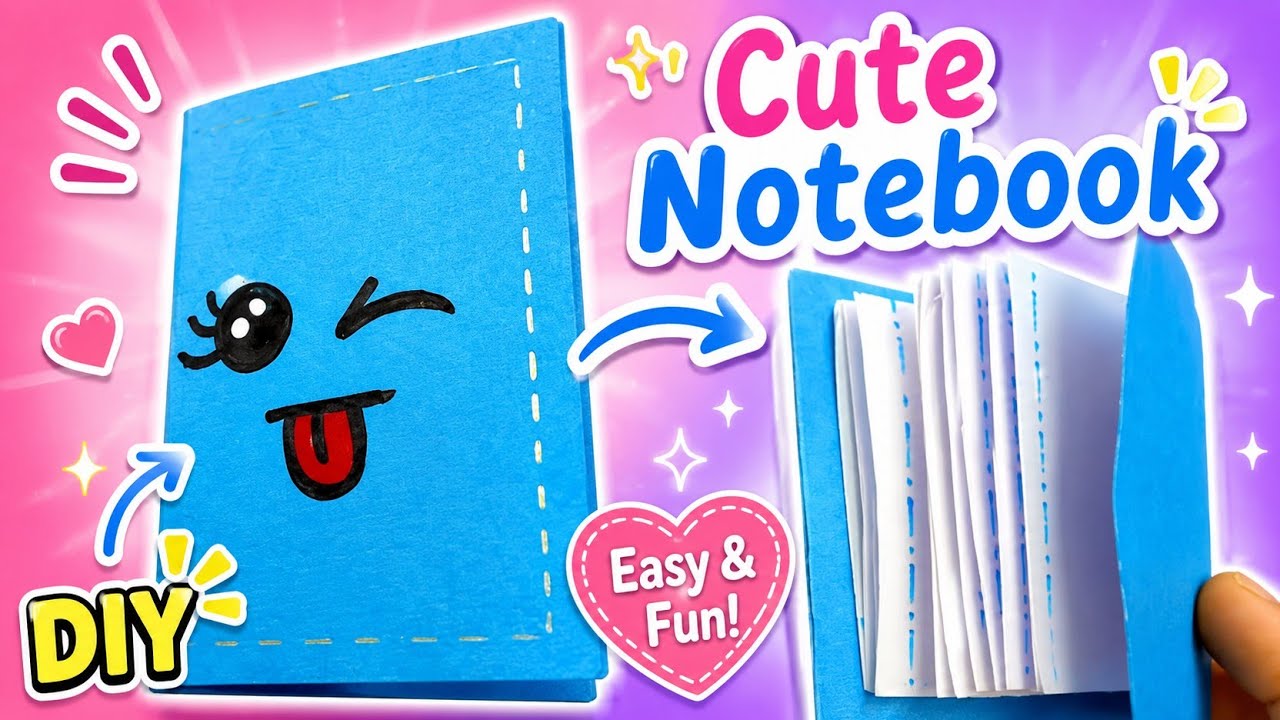 DIY Cute Notebook Ideas| | Handmade Dairy | | Cute Dairy #diy #cute # ...