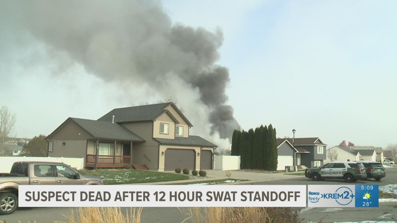 Suspect in Spokane Valley SWAT standoff killed by police - YouTube