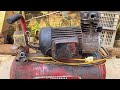 Old Air Compressor Machine Restoration // Restore Complete Classic Air Compressor