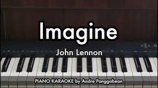 Imagine - John Lennon | Piano Karaoke by Andre Panggabean