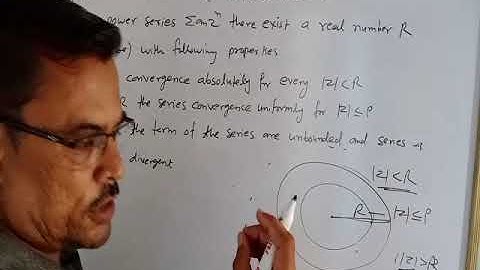 B. SC. Final Year /Power series /circle and radius of convergence