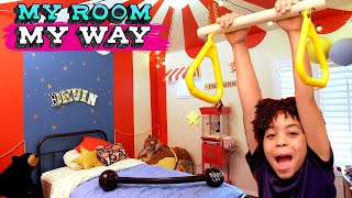 A TRAPEZE in My New CIRCUS BEDROOM 🎪 | MY ROOM MY WAY