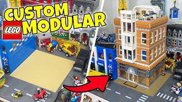 Building a MOC LEGO Modular Building - Part 1 (The Exterior)