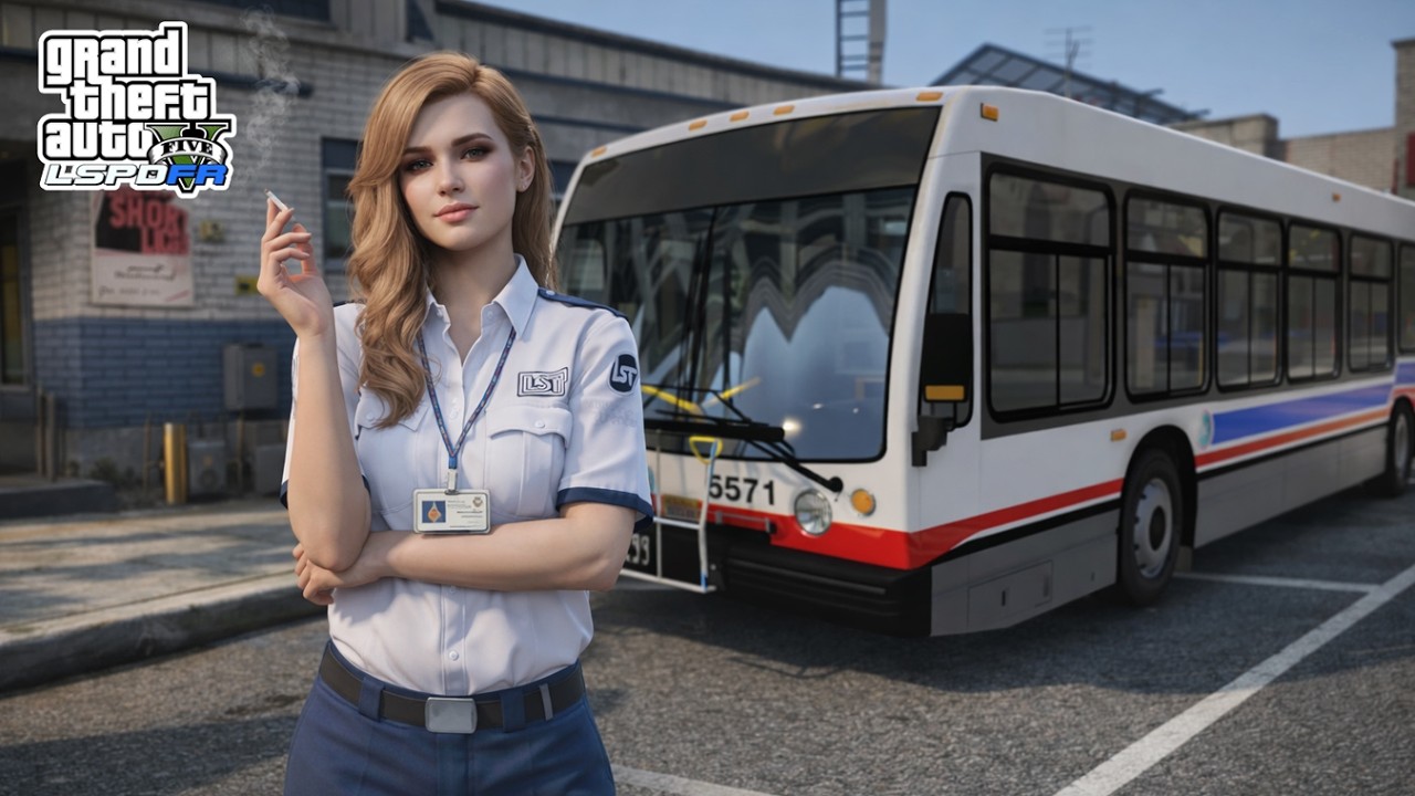 Gta 5 Let's Go To Work As Female LST City Bus Driver Services/Jobs!