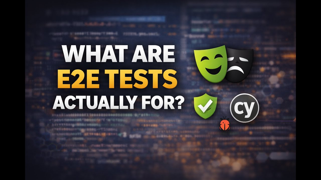 What are E2E tests actually for? - YouTube