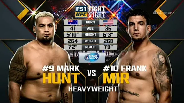 Mark Hunt vs Frank Mir UFC FULL FIGHT NIGHT CHAMPI...