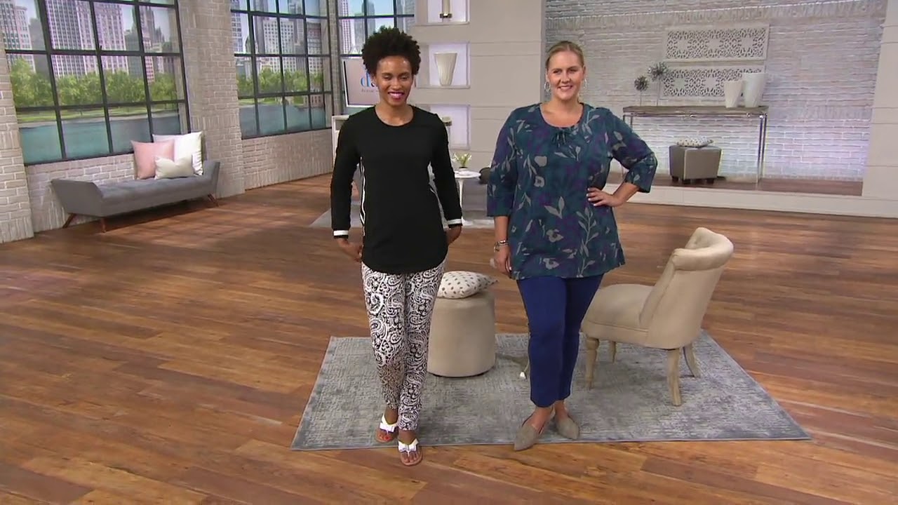 Denim & Co. Active Choice of Solid or Print Ankle Pants on QVC