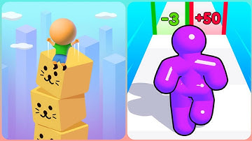 Cube Surfer Vs Tall Man Run🟧🧲🟧New Update All Mobile Gameplay H1F2