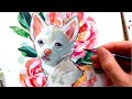 How to Paint a Pet Portrait you can be PROUD of! || Watercolor &amp; Mixed Media  Painting Tutorial
