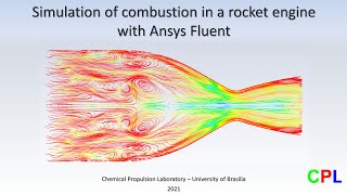 Simulation of combustion in a rocket engine with Ansys Fluent