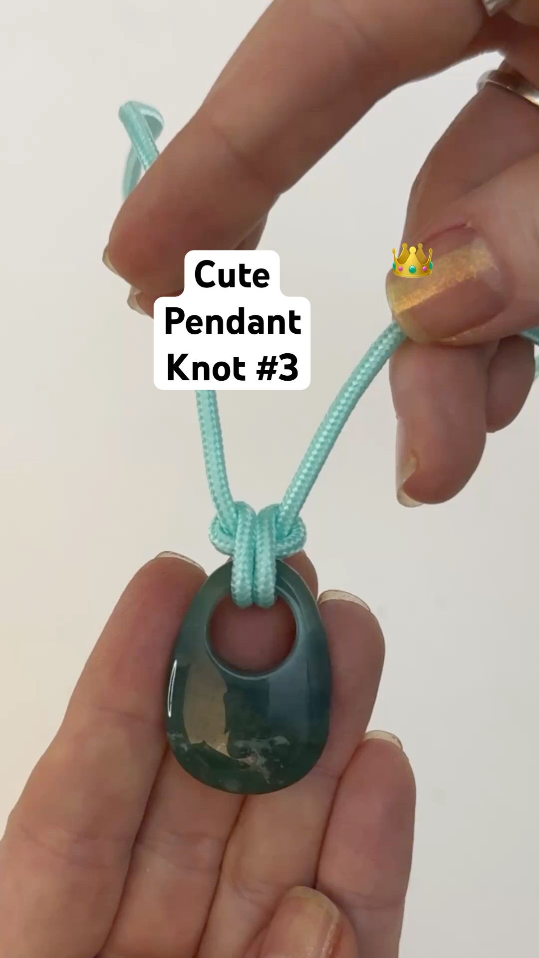 Cute pendant knot #3 - 2 x loops - YouTube