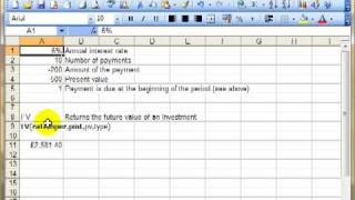 AM4215 Financial Functions FV PV PMT Microsoft Excel 2003 ECDL Advanced ITQ 3