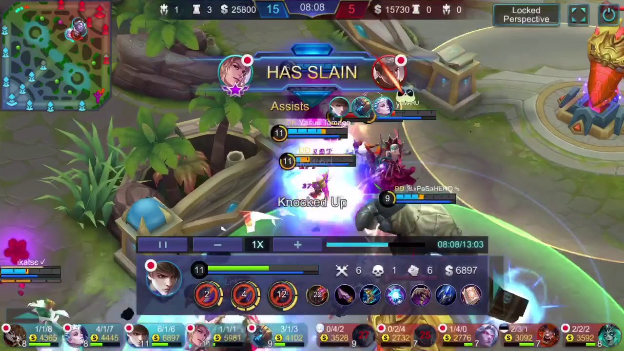 Insane Gusion Gameplay By Yasue Known as Top 1 Fanny Japan! 5Man Ranked Game DD JAPAN