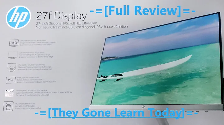 Perfect 1080p Display HP 27f IPS - Full Review