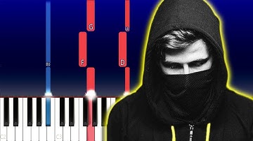 Alan Walker - Avem (The Aviation Theme) (Piano Tutorial)