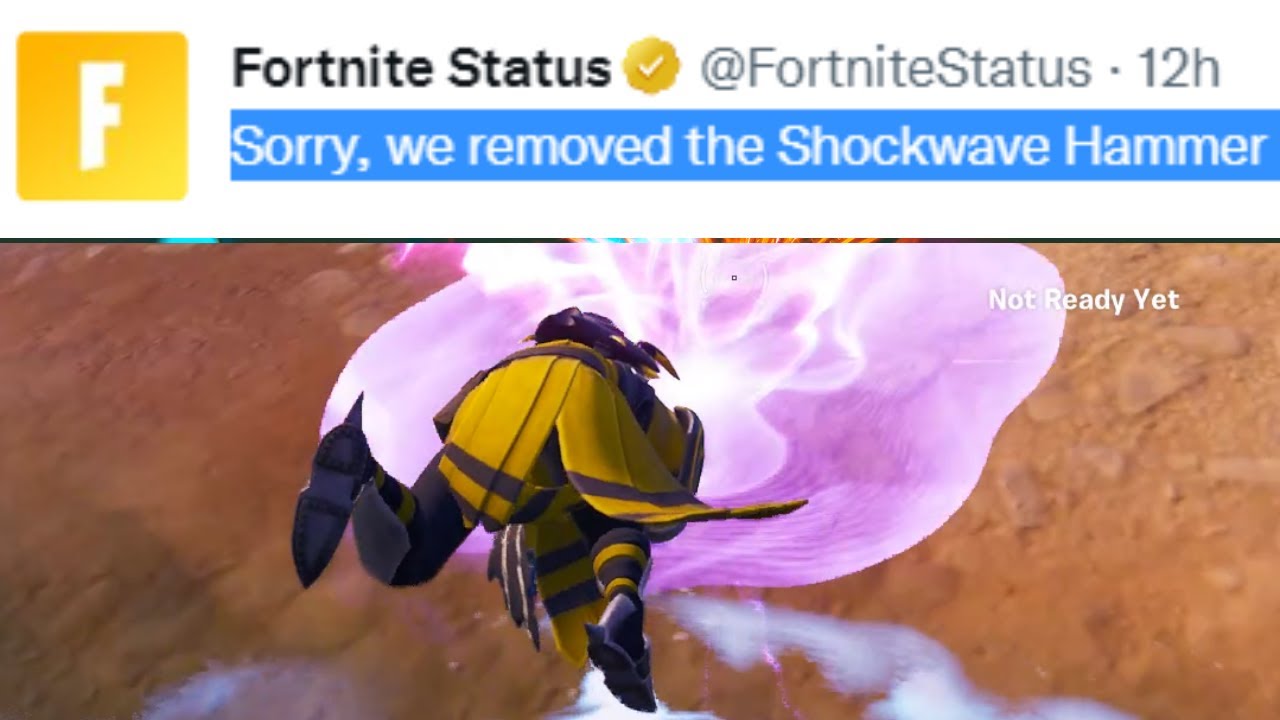 fortnite hammer removed because of this..! YouTube