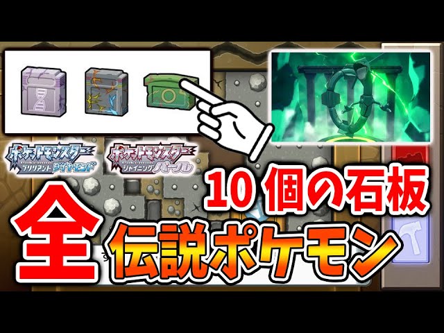 Pokemon Diamond and Pearl Remakes] Summary of all stone tablet