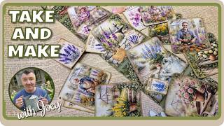 FREEBIE: TAKE & MAKE - Cottage Garden - Cascading Wallet/Folio