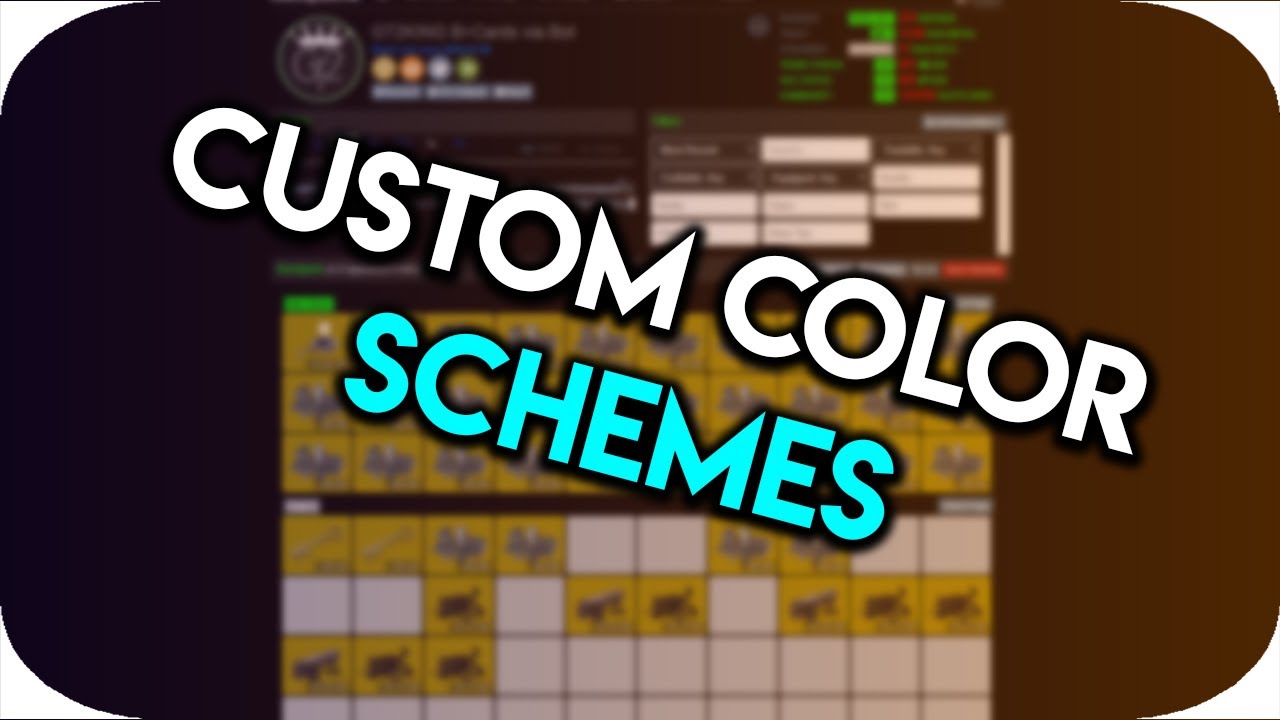 CUSTOM COLOR SCHEMES FOR BACKPACK.TF AND MORE! - YouTube