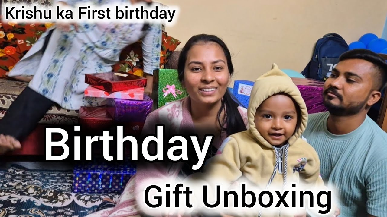 Birthday Gift Unboxing || krishu's birthday gift || First Birthday || Disha Bhatiya 