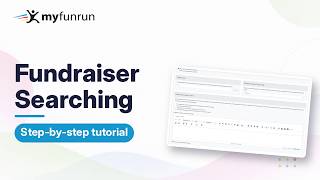 Details How to Set Fundraiser Searching | MyFunRun Tutorial Update