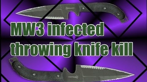 Nice infected throwing knife kill//MW3