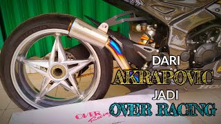 PASANG KNALPOT OVER RACING HONDA CBR250RR