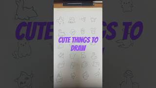 Cute things to draw when you’re bored🐶🐵