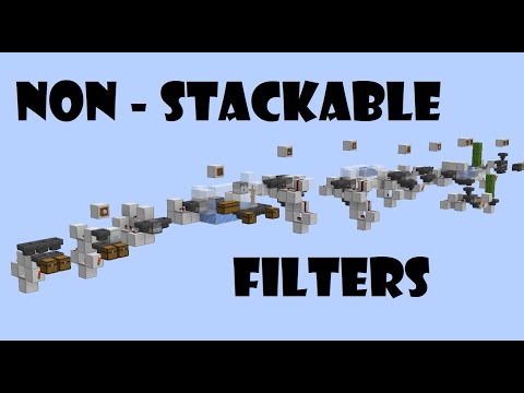 EVERY Non-Stackable Item Filter - Minecraft