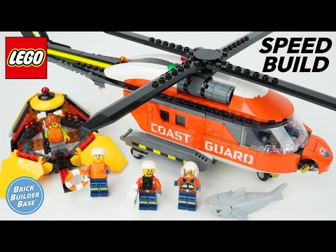 LEGO City 60503 Coast Guard Helicopter Speed Build - YouTube