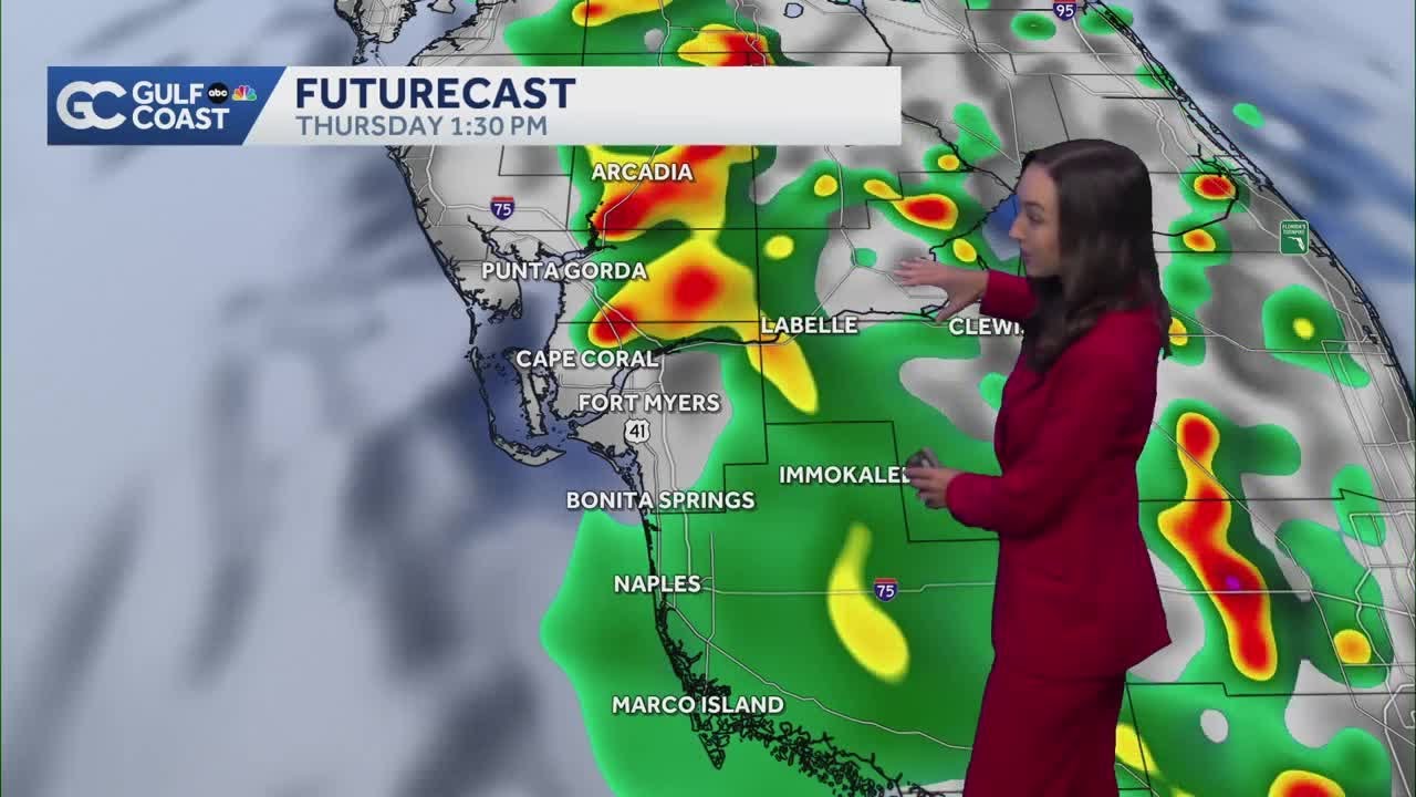 Higher storm coverage returns Thursday for Southwest Florida - YouTube