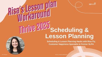 Effortless Lesson Planning: Risa’s Simple Strategy to Keep Therapy Sessions on Track!