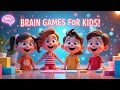 Brain Games for Kids 🧠 | Fun Learning Rhyme by Tiny Tales