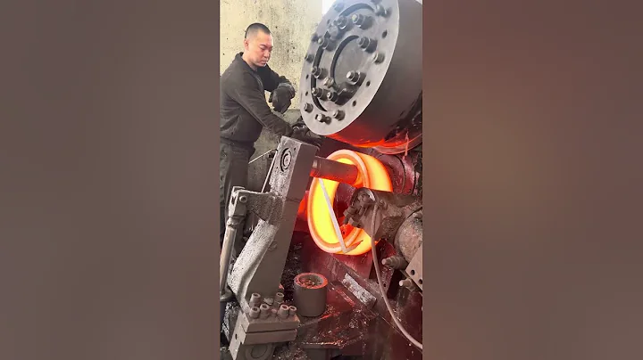 Make in China From Thick to Thin: Iron Block Ring Rolling Process (Full Workflow) #process #ironman