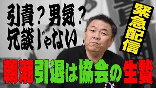 【緊急配信】朝乃山問題で朝潮が退職！全ては協会の責任逃れ！情報元は貴闘力部屋！？