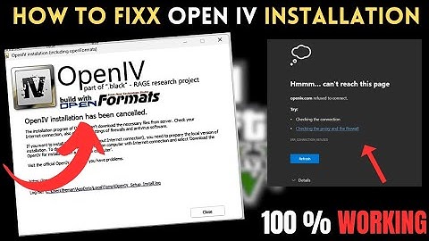 FIX - OpenIV installation has been cancelled | Open IV website not working | 100% Fixed