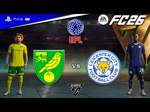 26 نورويتش ضد ليستر سيتي مباراة بطولة الدوري الإنجليزي الممتاز 25 26 4  4 