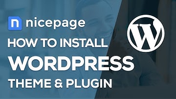 How to Install WordPress Theme and Plugin with Nicepage Website Builder