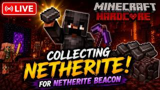 Minecraft Hardcore Making Netherite Beacon #shortsfeed #verticallivefeed #shorts #minecraft