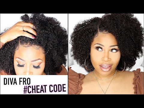 kinky-curly-‘natural’-diva-fro-cheat-code-tutorial!-➟-2-ways