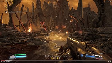 doom 2016 playthrough, ultra nightmare, run 1, level 6 - kadingir sanctum 100% secrets/bonus
