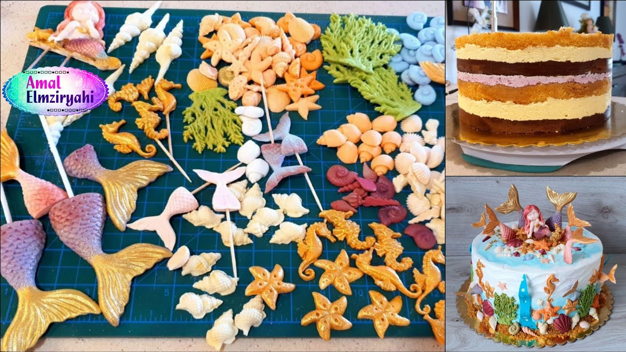 تلوين وتشكيل عجينة السكر