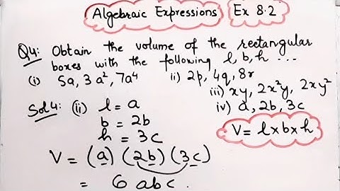 Obtain the volume of the rectangular boxes with the following length, breadth, height respectivelyI