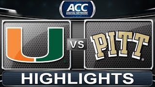 Miami vs Pittsburgh | 2013 ACC Football Highlights